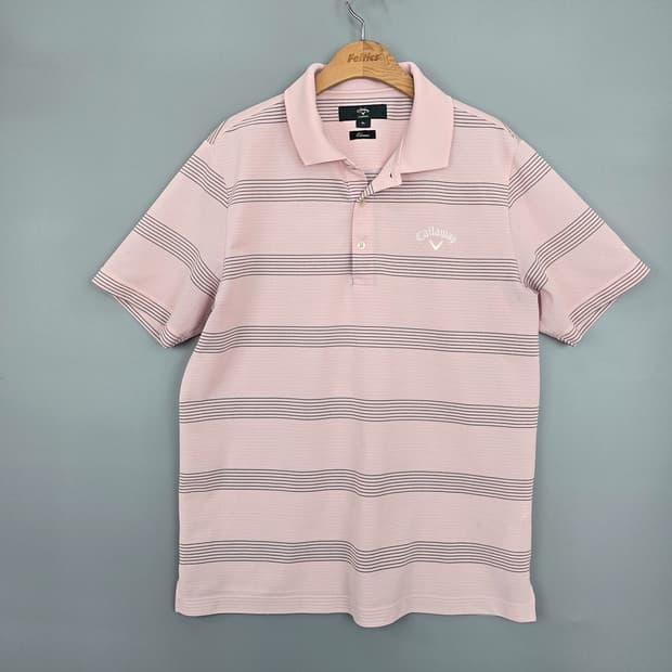 캘러웨이 Callaway X시리즈 클래식 스트라이프 폴로 반팔티 110