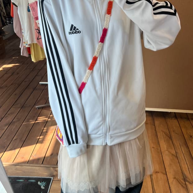 아디다스 화이트 블랙 져지 