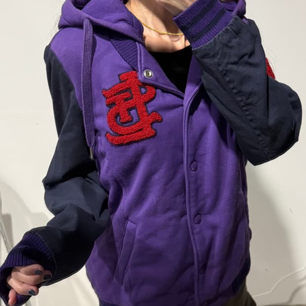 MLB 후드 바시티 자켓