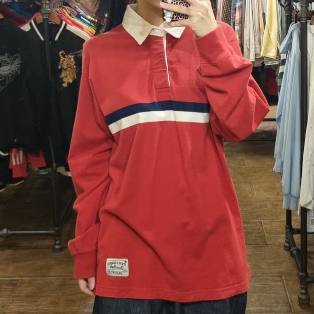 [Hi] 빈티지 럭비티 레드
