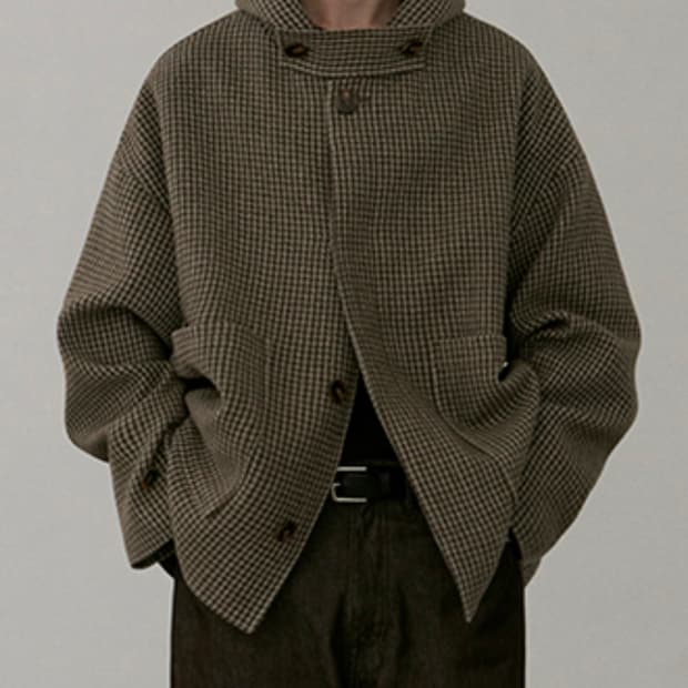 라퍼지스토어 후드 하프코트 / 남성 코트 / 남자 자켓 