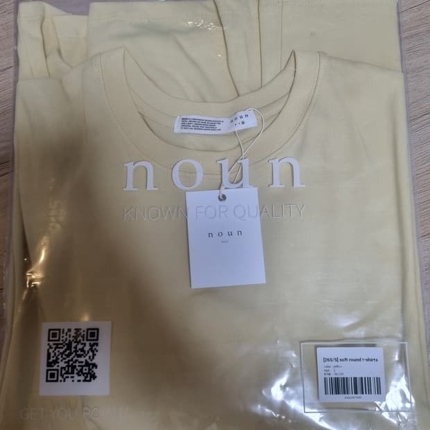 노운 soft round t-shirts yellow 2사이즈
