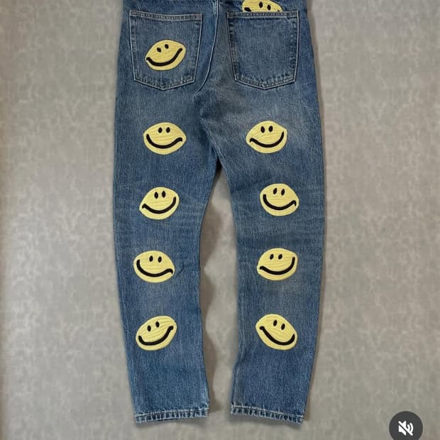 캐피탈 스마일바지 34 삽니다