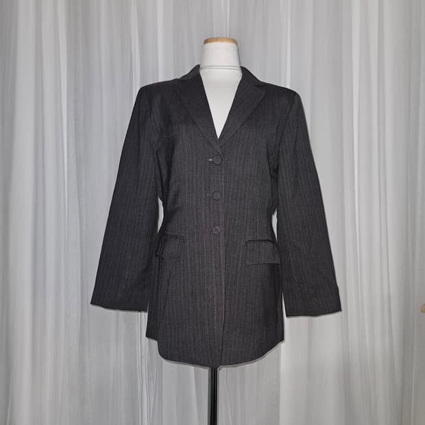 christian aujard 빈티지 스트라이프 패턴 블레이저