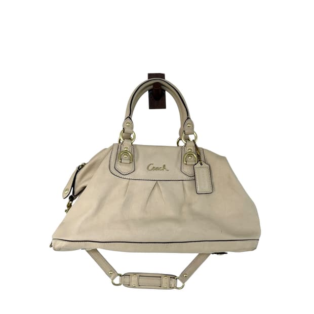 코치 투웨이 토트 숄더백 베이지