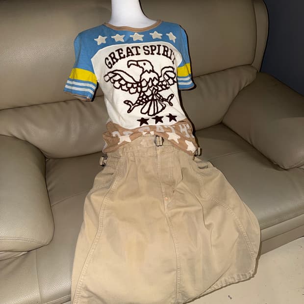 cinch-back detail midi skirt