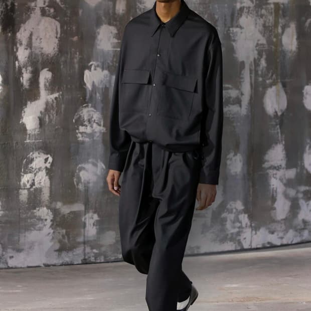 르메르 18FW 브라운셔츠 자켓