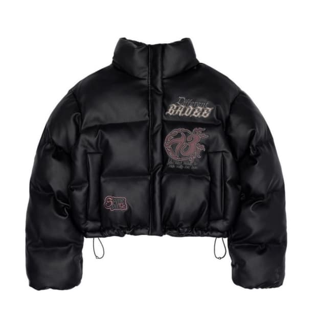 배디 레더 패딩