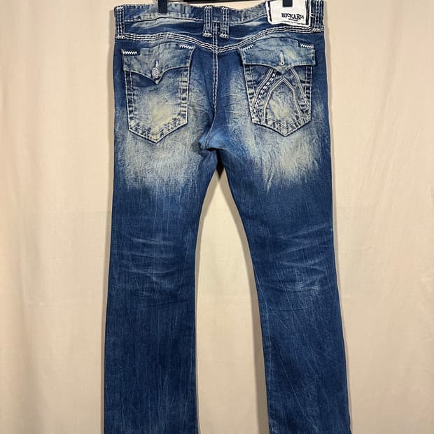 버커루 레트로 워싱 부츠컷 데님 처분 