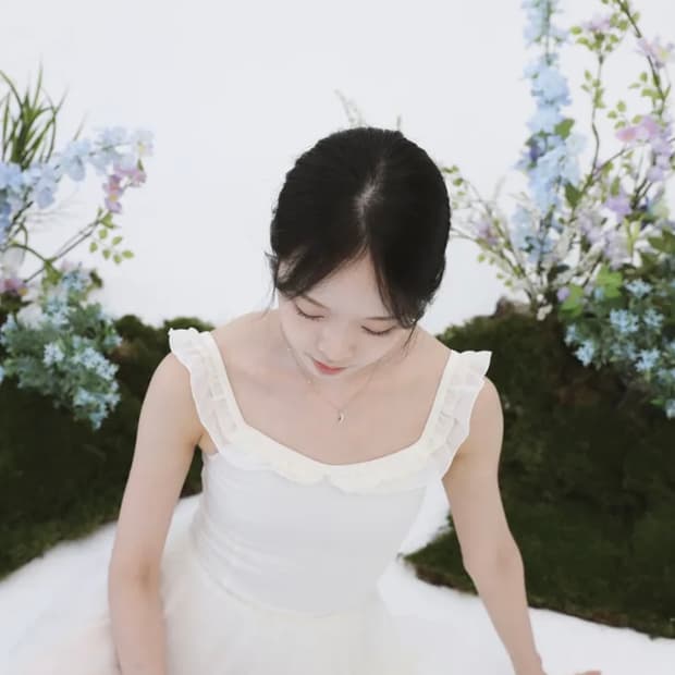 다프네로럴 라일락 요정 레오타드 크림 발레