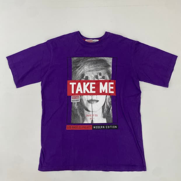 LAP 로스앤젤레스 프로젝트 퍼플 반팔 티셔츠 (free)