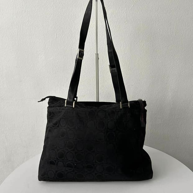 살바토레 페라가모 간치니 모노그램 숄더백 토트백