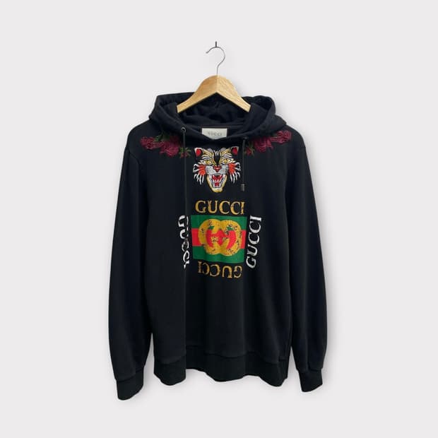 구찌 Gucci 자수 후드 스웨트셔츠 M