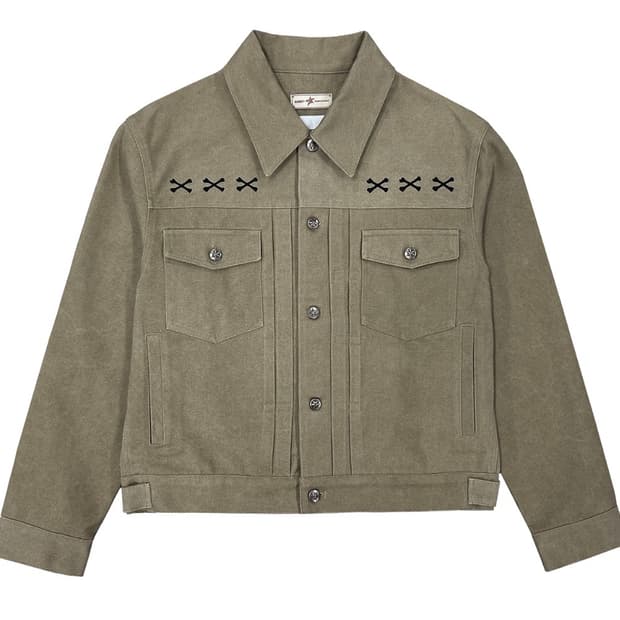 [2] 카미엔 X 아오이로 크롭 트러커 자켓