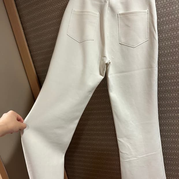 꺌랑 세상편한바지 화이트/베이지 미디움 롱