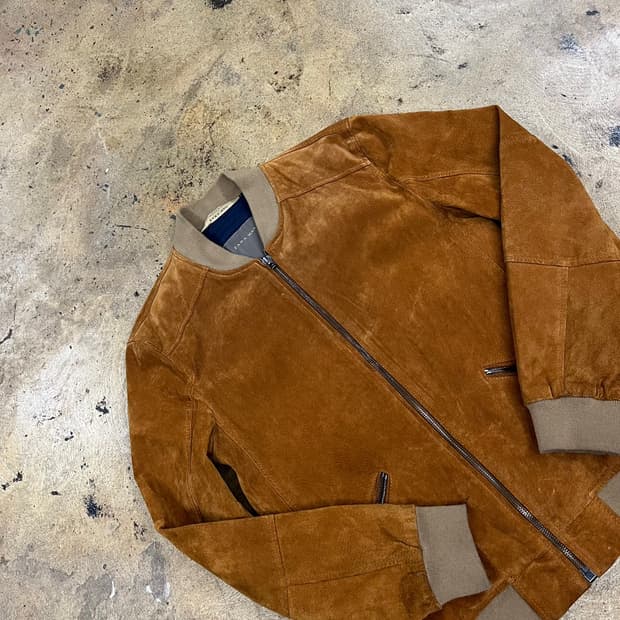 [정품/L] 자라 스웨이드 블루종 자켓 b17