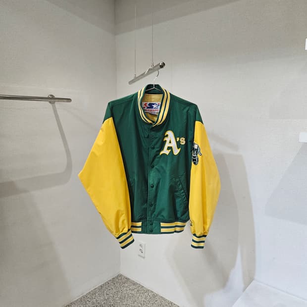 스타터 오클랜드 애슬레틱스 베이스볼 점퍼