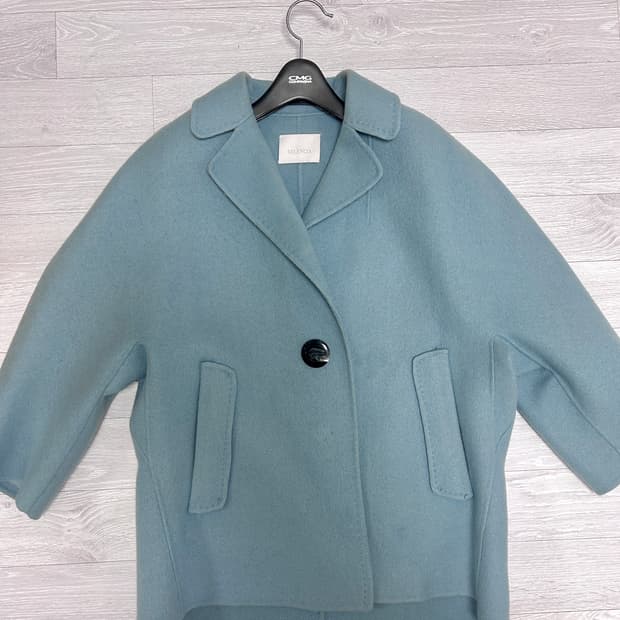 발렌시아 VALENCIA 블루 모직 코트 판매