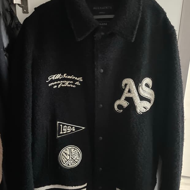 [Allsaints] 퍼 베이스볼 자켓 S