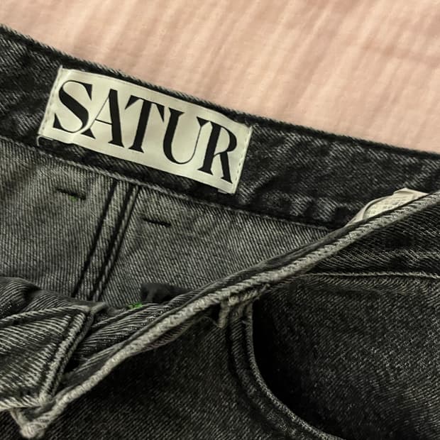 세터 흑청워싱 청바지