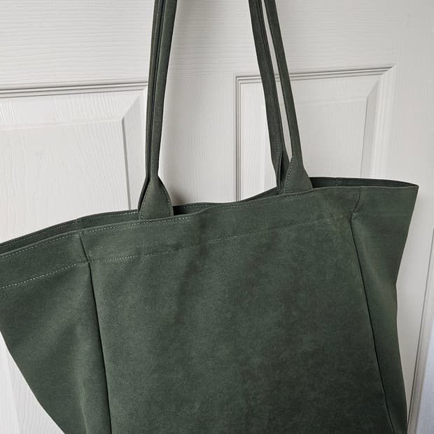 프라게 스웨이드토트백 카키컬러