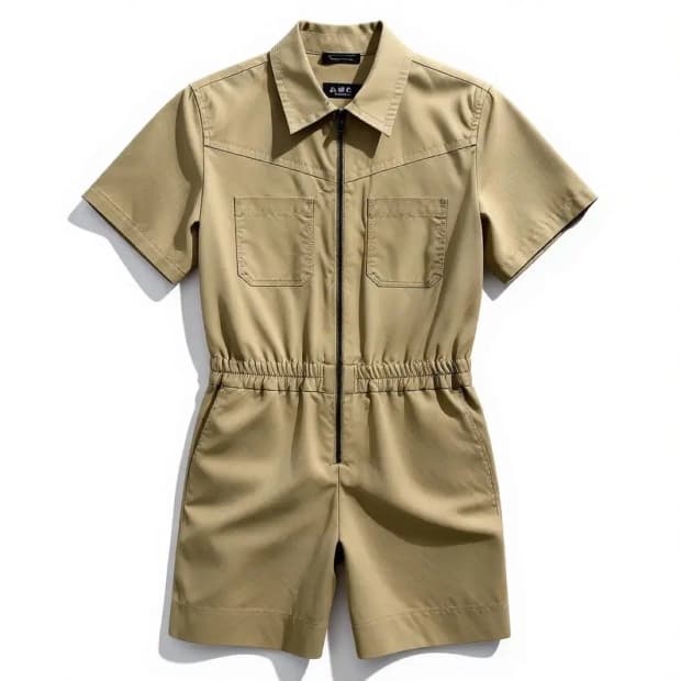 A.P.C 아페세 반팔 집업 점프수트 36
