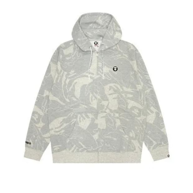 에이프 나우 후드집업 그레이L