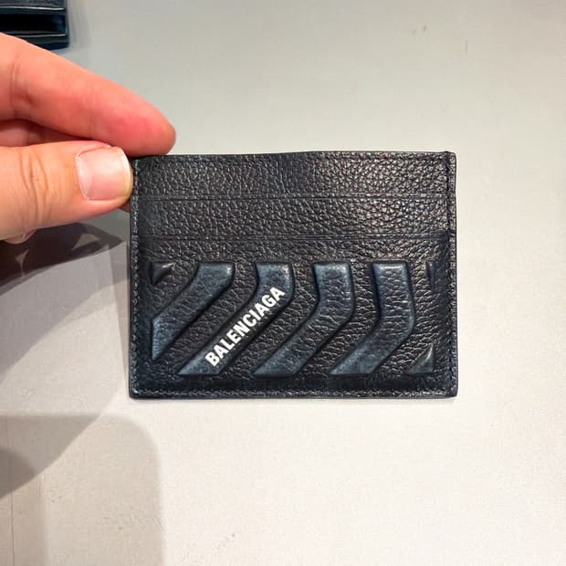 (정품/새상품) 발렌시아가 더티 이펙트 블랙 카 카드지갑
