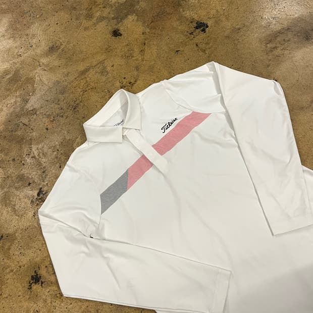 [정품/L] 타이틀리스트 화이트 긴팔 골프웨어 b19