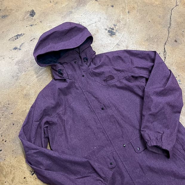 [정품/90] 노스페이스 퍼플 후드 바람막이 자켓 b10