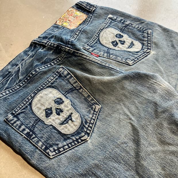 31) Levi‘s 데미안 허스트 스컬 데님 팬츠
