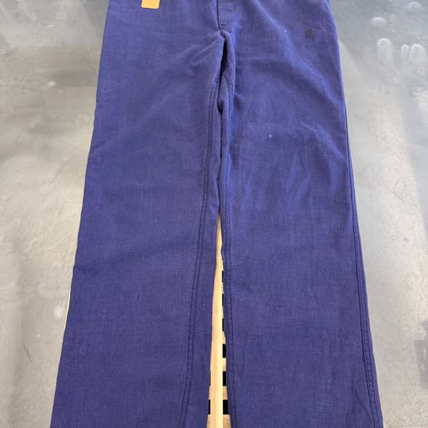 WASHED OLD VINTAGE PURPLE NAVY 프렌치워크팬츠
