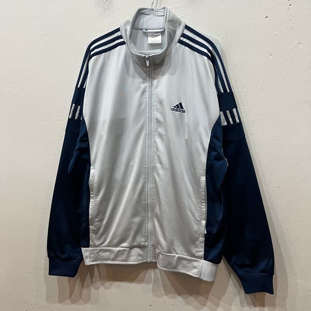 아디다스 스카이블루 네이비 퍼포먼스 트랙탑 져지 