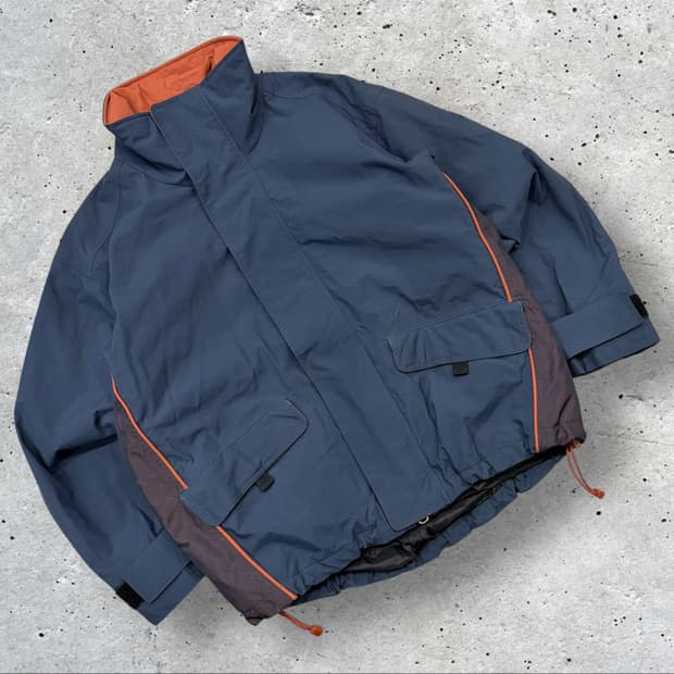 [M] 00s 나이키 ACG 네이비/오렌지 배색 바람막이 점퍼 D186
