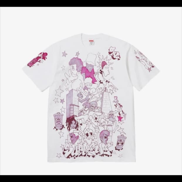 슈프림 다운타운 티셔츠 화이트