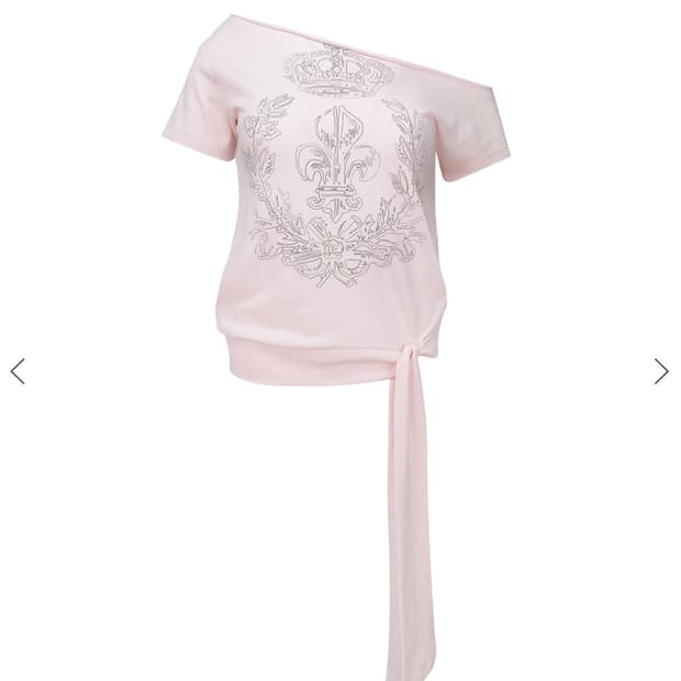 Chateau Shithole Tie Tee Pale Pink