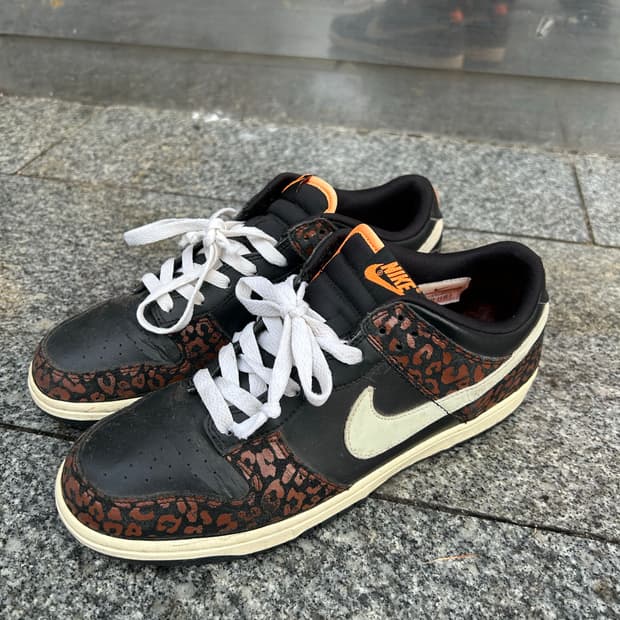 나이키 덩크로우 스키니레오파드 270size