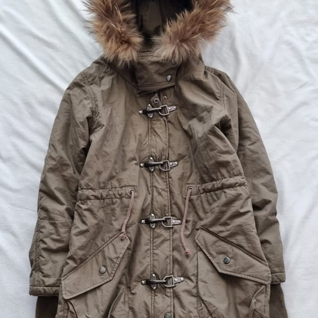 빈티지 y2k 00s 그런지 펑크 퍼 자켓