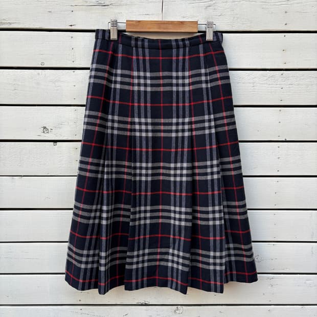 Burberry 버버리 체크 플리츠 스커트