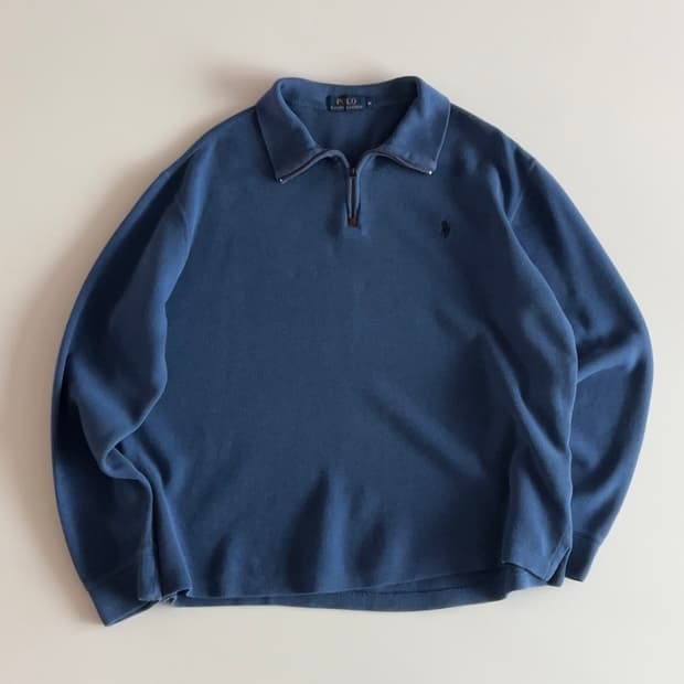 폴로 랄프로렌 블루 쿼터집업 M