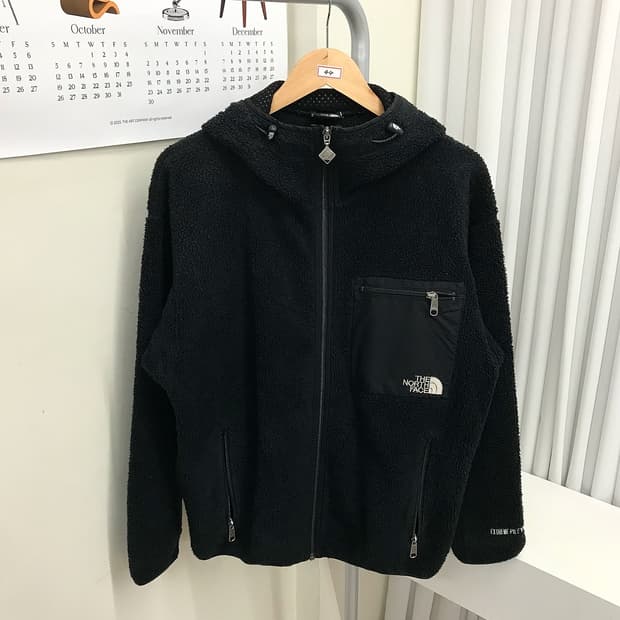 노스페이스 후드 뽀글이 후리스 자켓