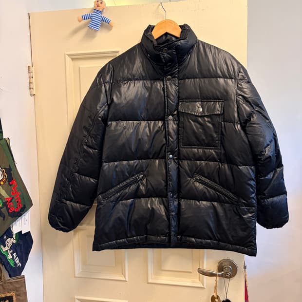 밴 유광 패딩자켓