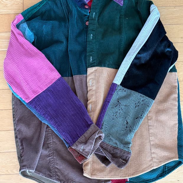 빈티지 패치워크 셔츠 patchwork shirt