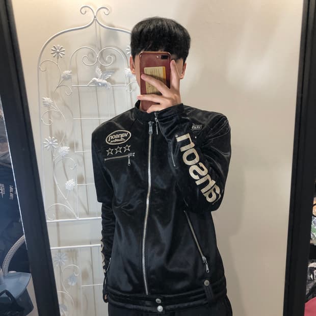 밴슨 스타 블루종 y2k 스트릿 갸루 펑키 일본빈티지 o