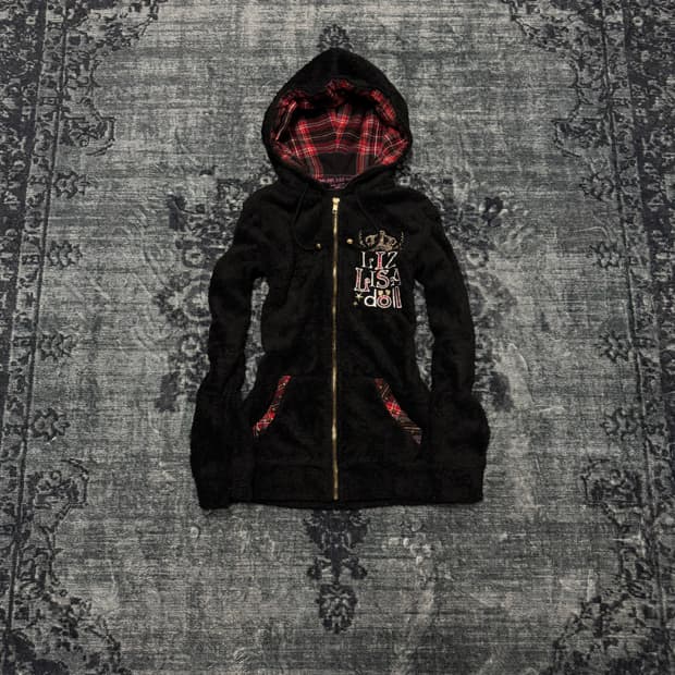 Liz lisa doll y2k gal fur hoodie