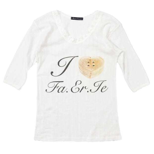 샵페어리 fa.er.ie lace T-shirt (ivory)