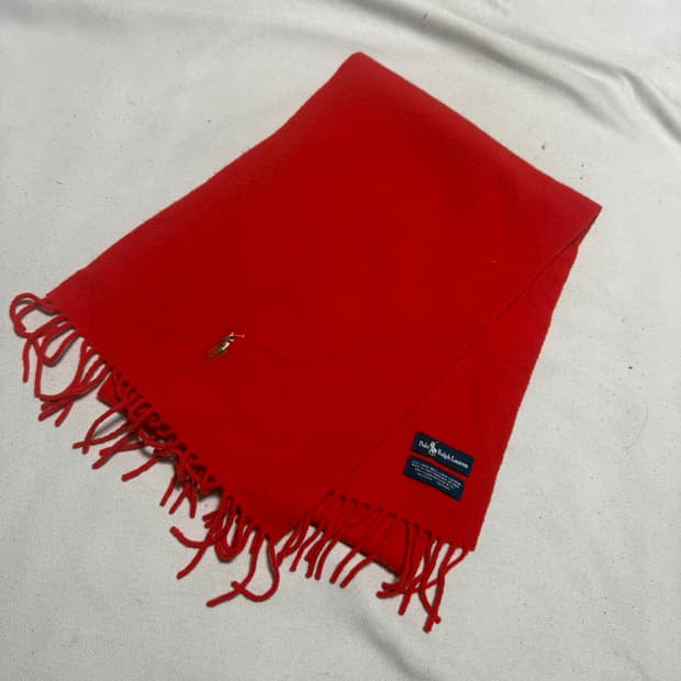 OS 폴로랄프로렌 멀티 포니 램스울 래드 머플러