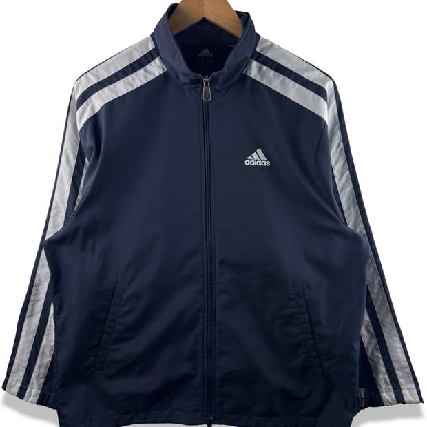 아디다스 네이비 빅삼선 바람막이1929
