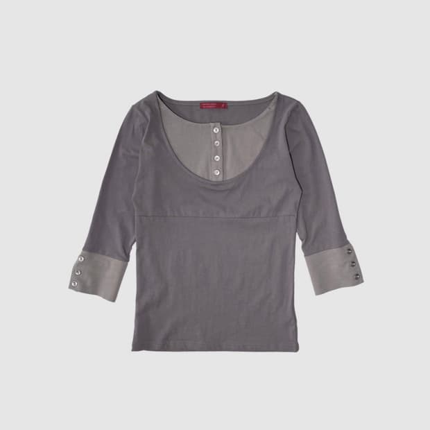 인앵양인하모니 Layered top (taupe) 레이어드 탑 