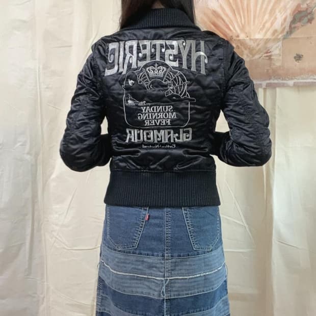 히스테릭글래머 00s 글리터 퀼트 자켓